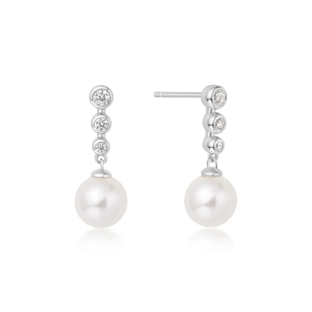Ania Haie Miss Dainty Pearl Drop nappikorvakorut hopea