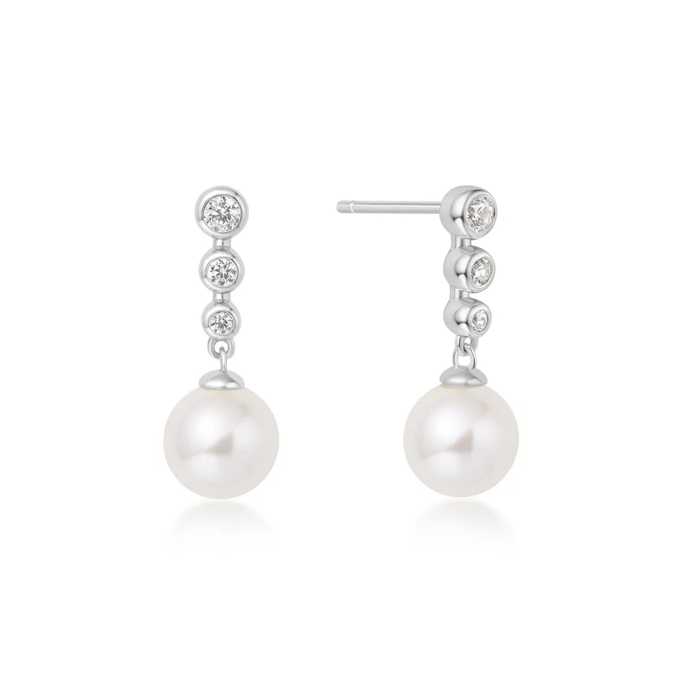 Ania Haie Miss Dainty Pearl Drop nappikorvakorut hopea