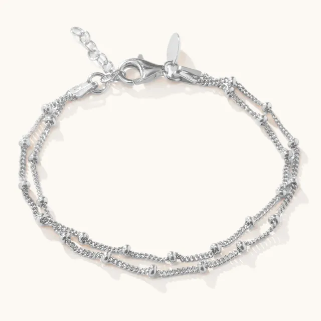 Muru Duo Bead rannekoru hopea arkeen