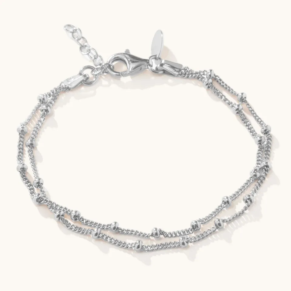 Muru Duo Bead rannekoru hopea arkeen