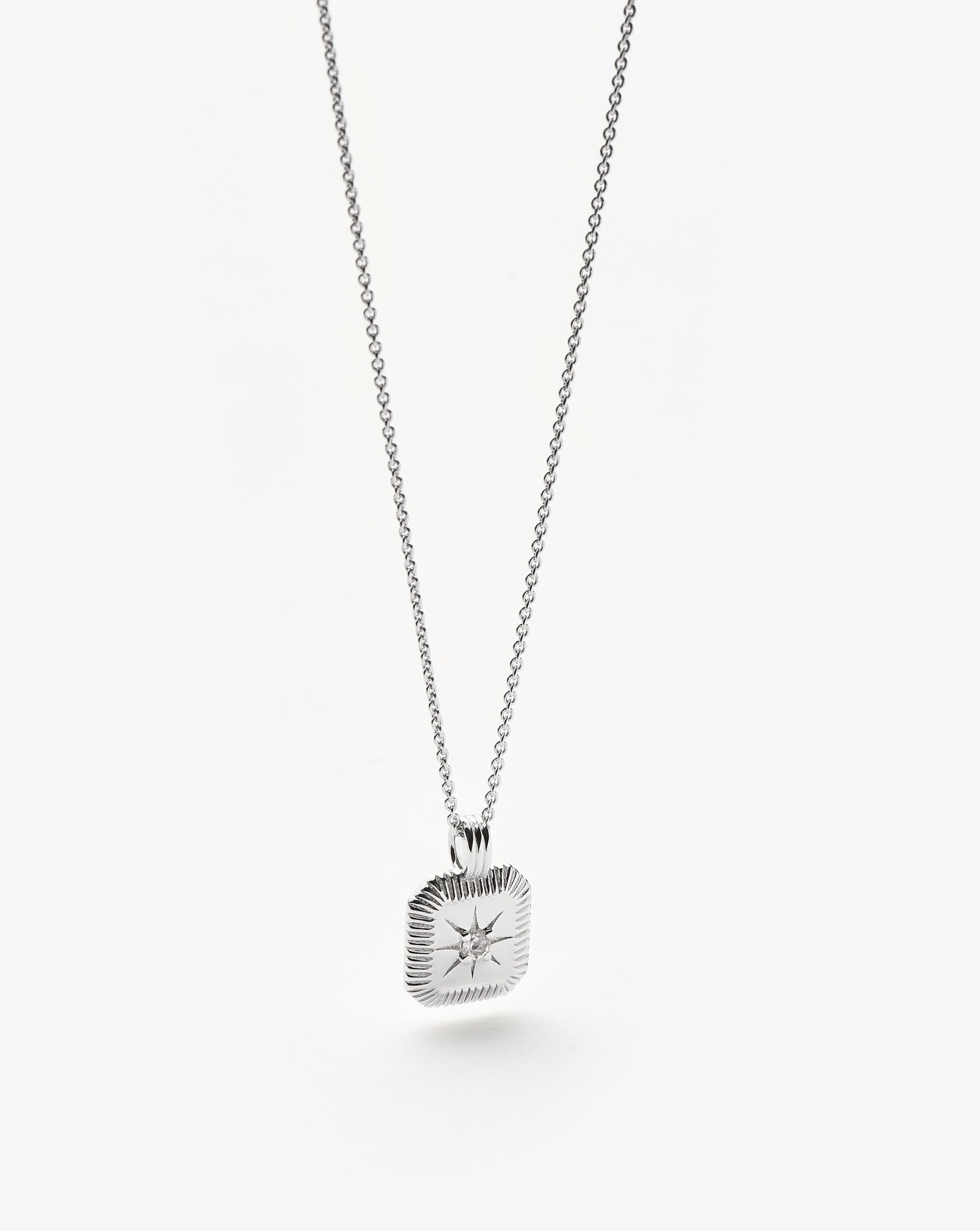 MISSOMA April Birthstone kaulakoru Crystal sterlinghopea