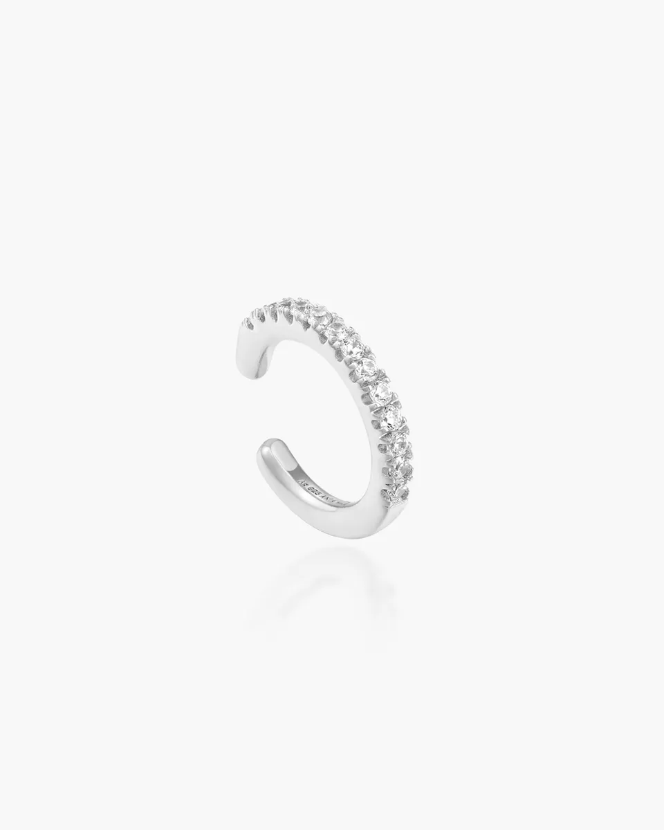 Ania Haie Glam Rock Silver Glam Ear Cuff korvamansetti hopea