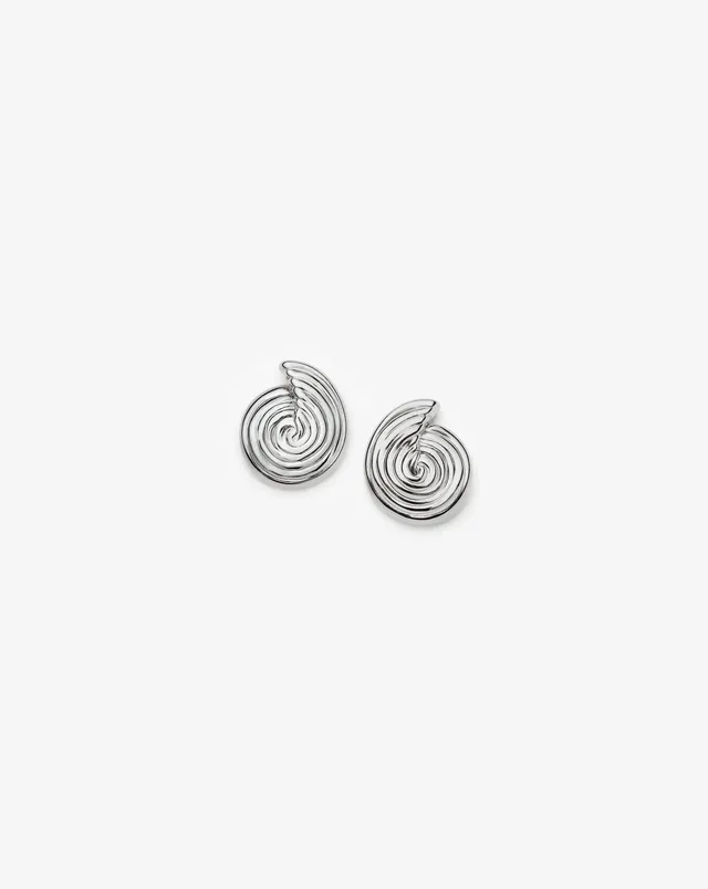 Missoma Spiral nappikorvakorut hopea pieni spiraali