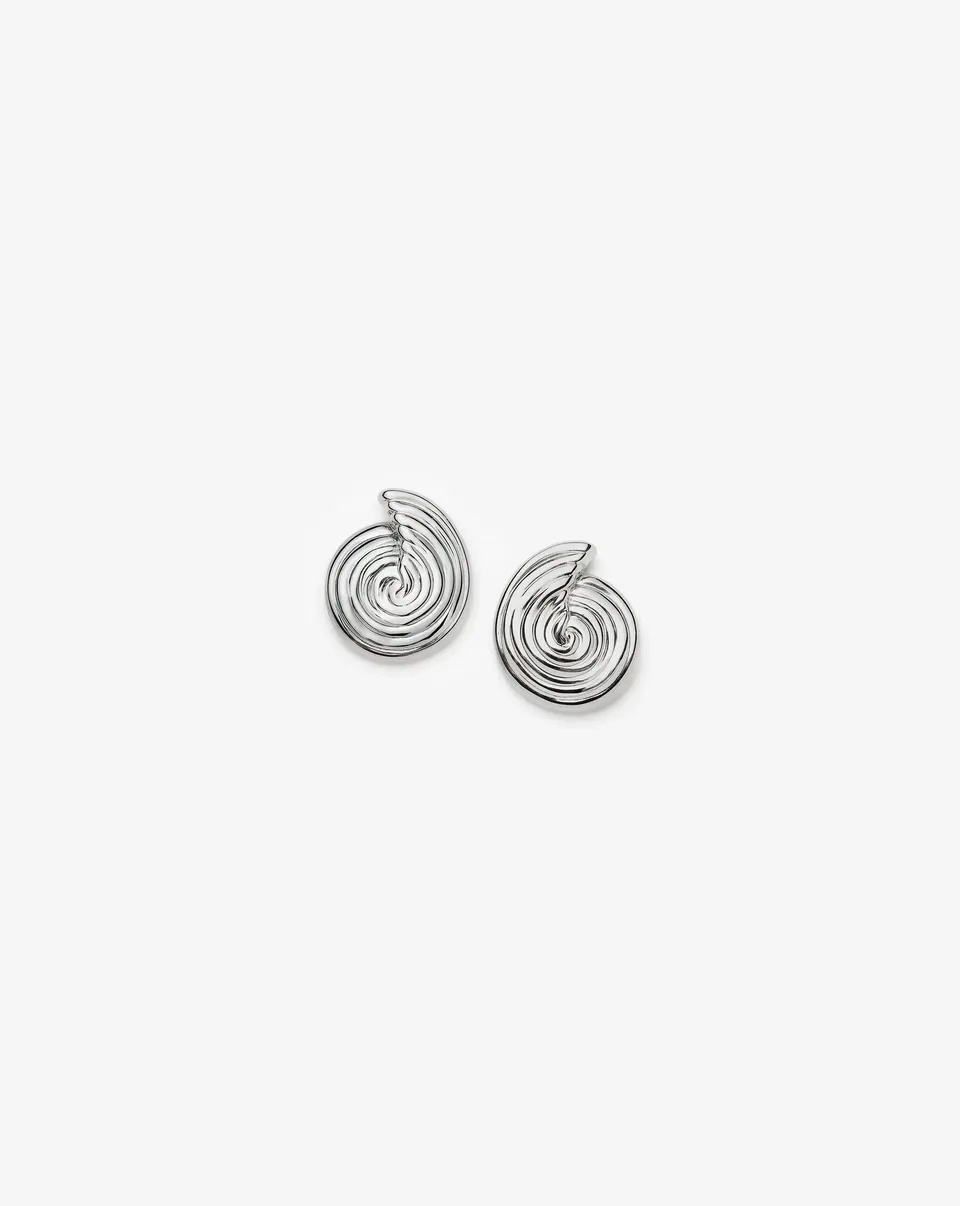 Missoma Spiral nappikorvakorut hopea pieni spiraali