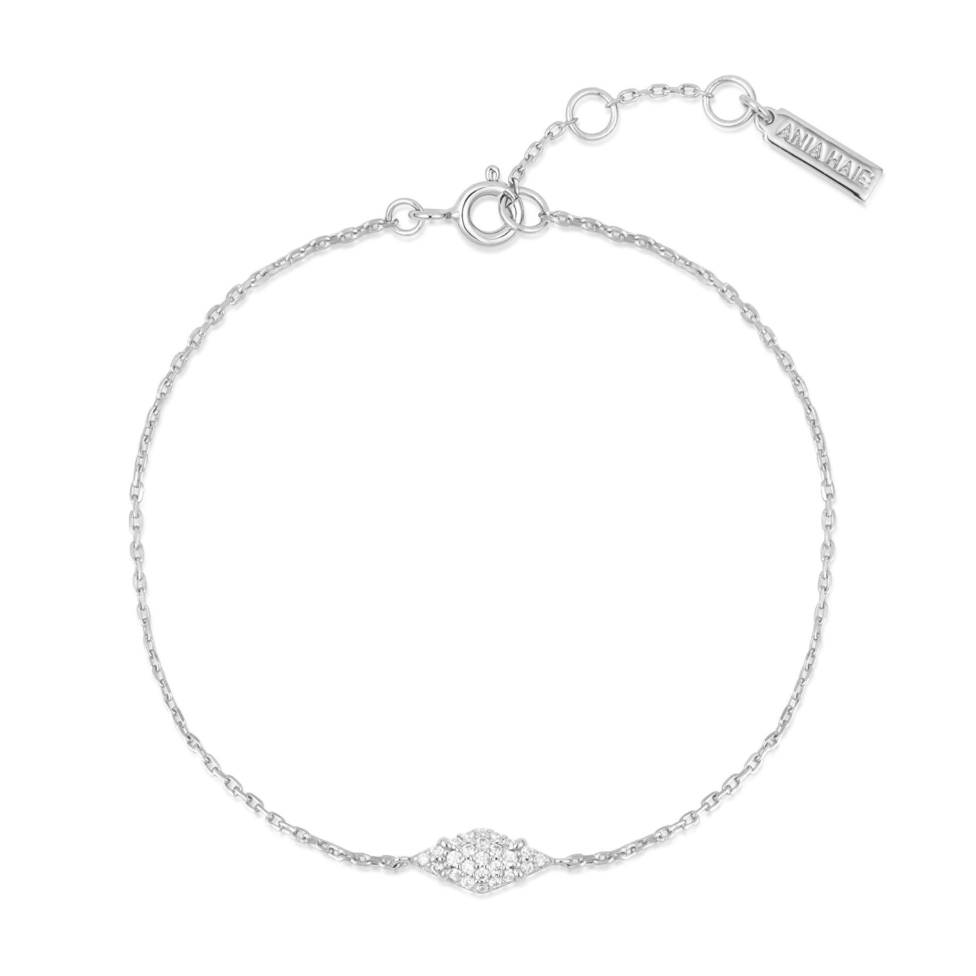 Ania Haie Dusk Divas Pavé Sparkle rannekoru hopea zirkonia