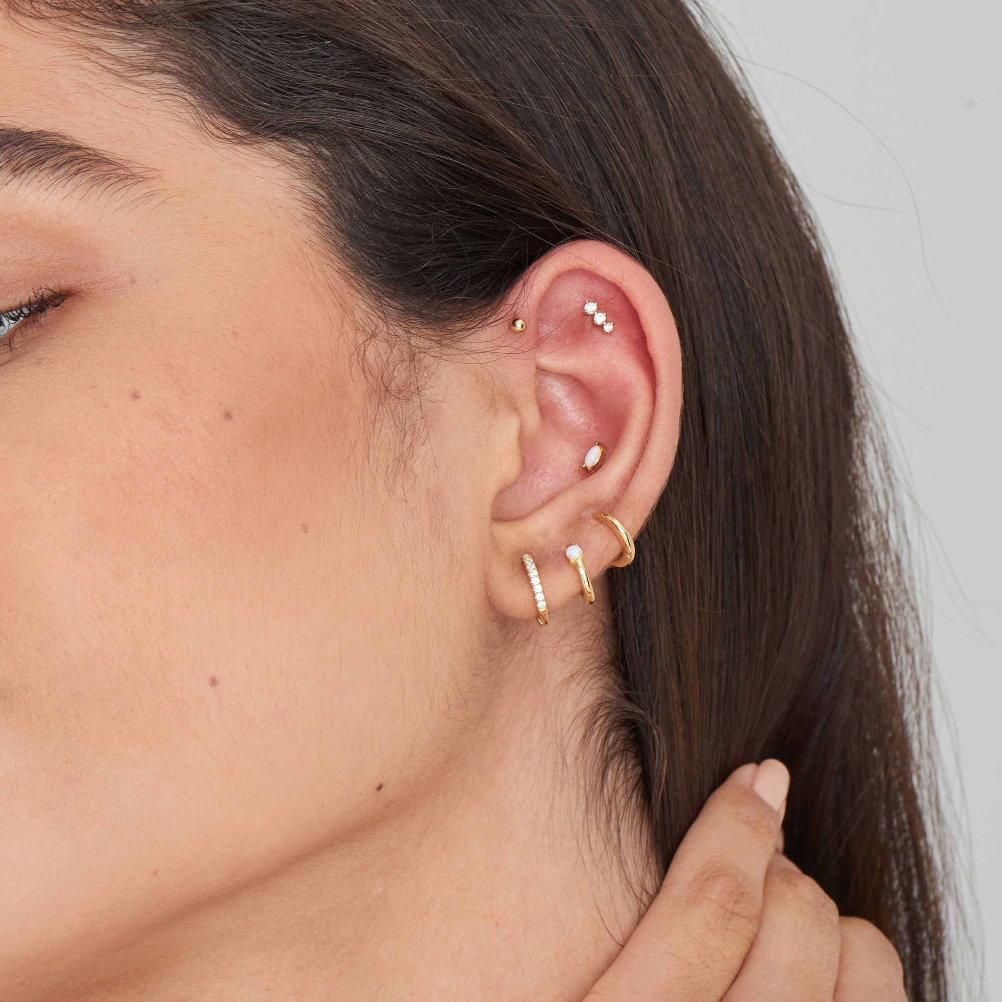 Ania Haie Ear Edit Sparkle Huggie korvakorut kulta 12 mm