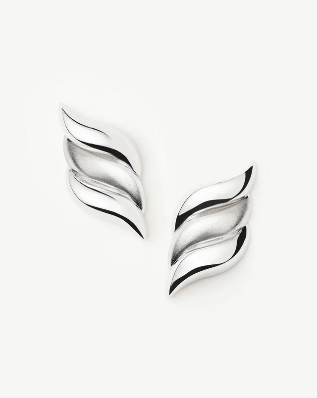 Missoma Savi Signature nappikorvakorut hopea 30mm