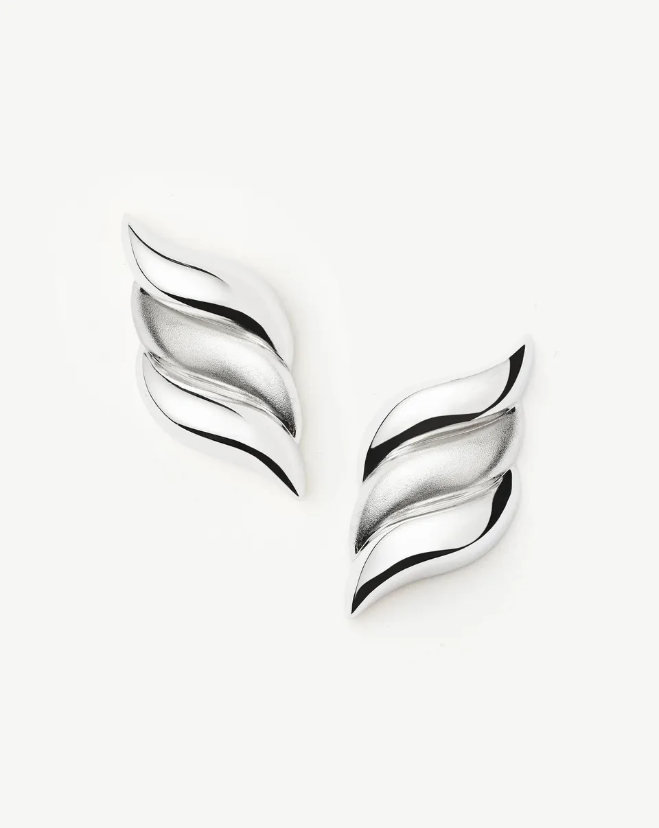 Missoma Savi Signature nappikorvakorut hopea 30mm