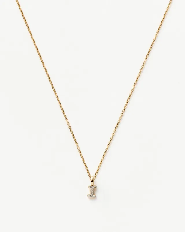 Missoma Initial Mini kaulakoru I timantti 14ct kulta