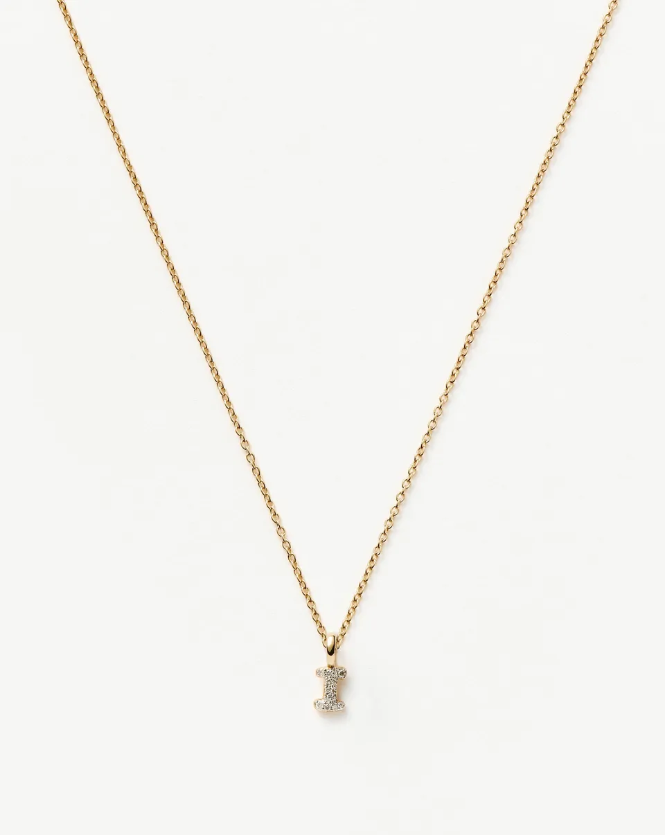 Missoma Initial Mini kaulakoru I timantti 14ct kulta
