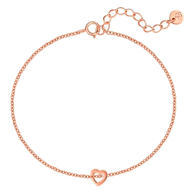 Glanzstücke München Tiny Hearts rannekoru ruusukulta 925 hopea