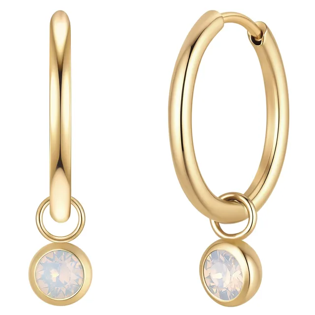 Glanzstücke München Birthstones kreolit opaali kullattu