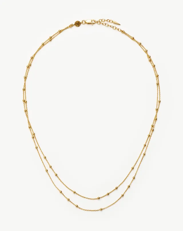 MISSOMA Double Chain kaulakoru kulta 41–45 cm