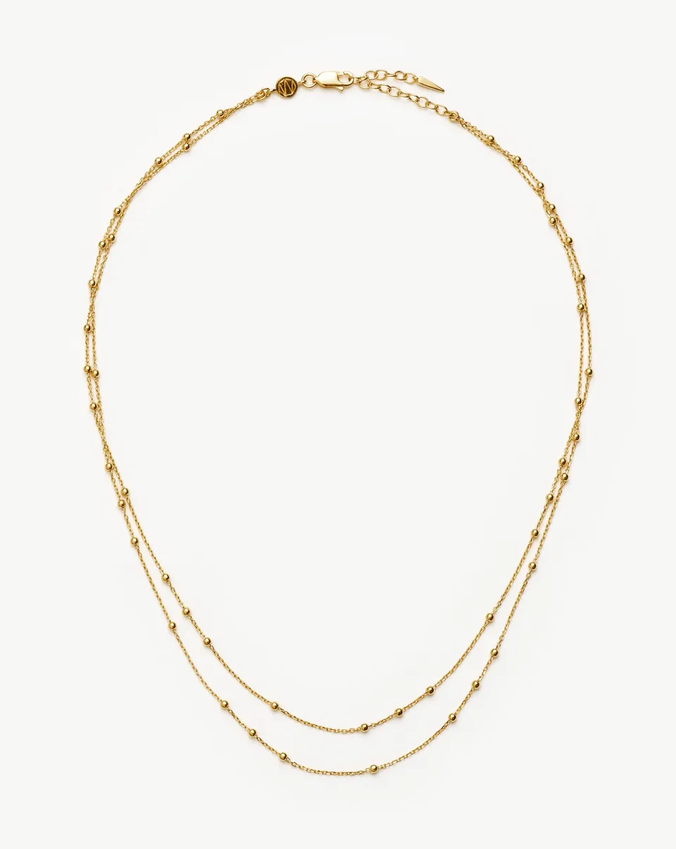 MISSOMA Double Chain kaulakoru kulta 41–45 cm