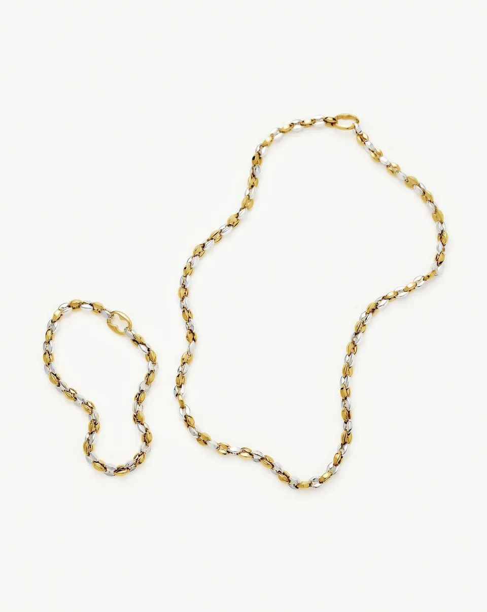 Missoma Mixed Metal Chain korusetti teräs 45cm