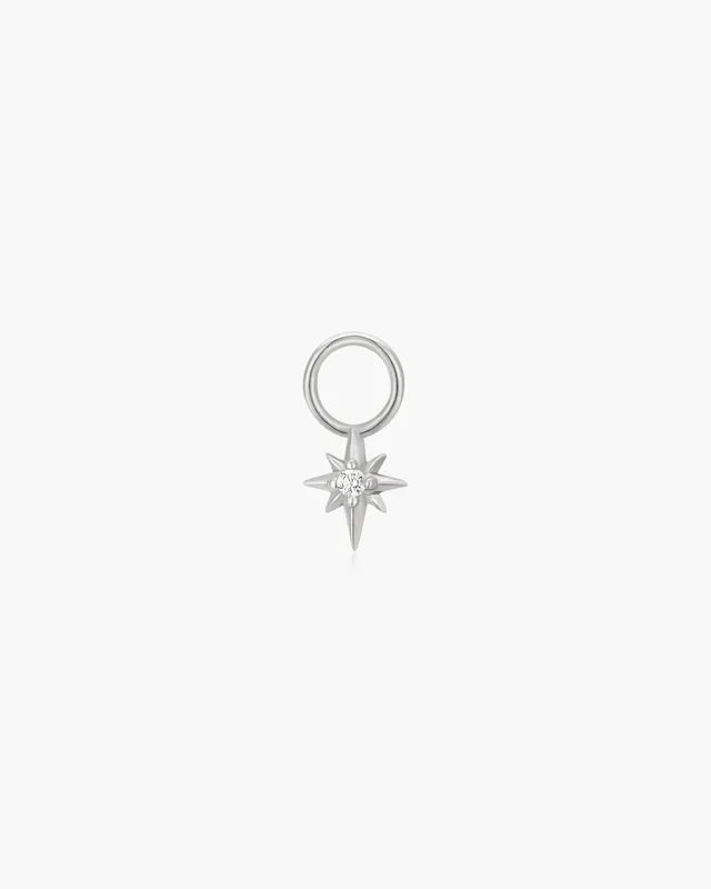 Ania Haie Pop Charms Silver Star korvakorucharm hopea