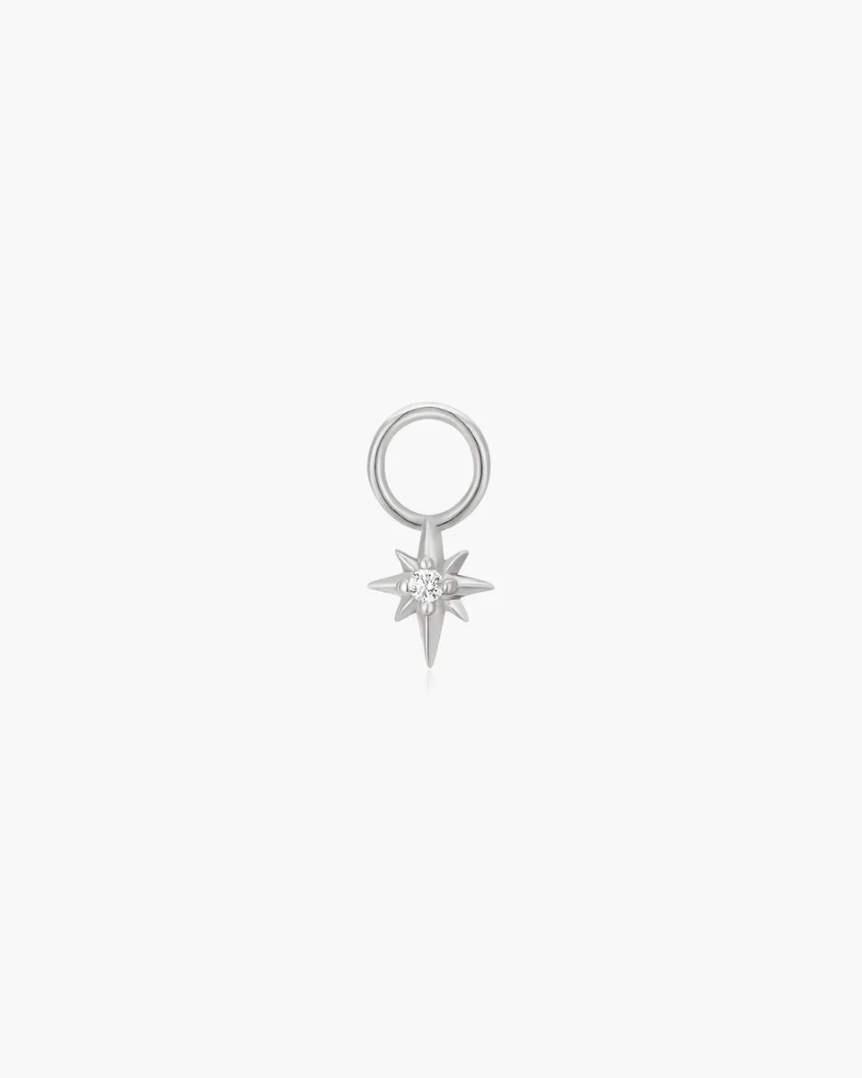 Ania Haie Pop Charms Silver Star korvakorucharm hopea