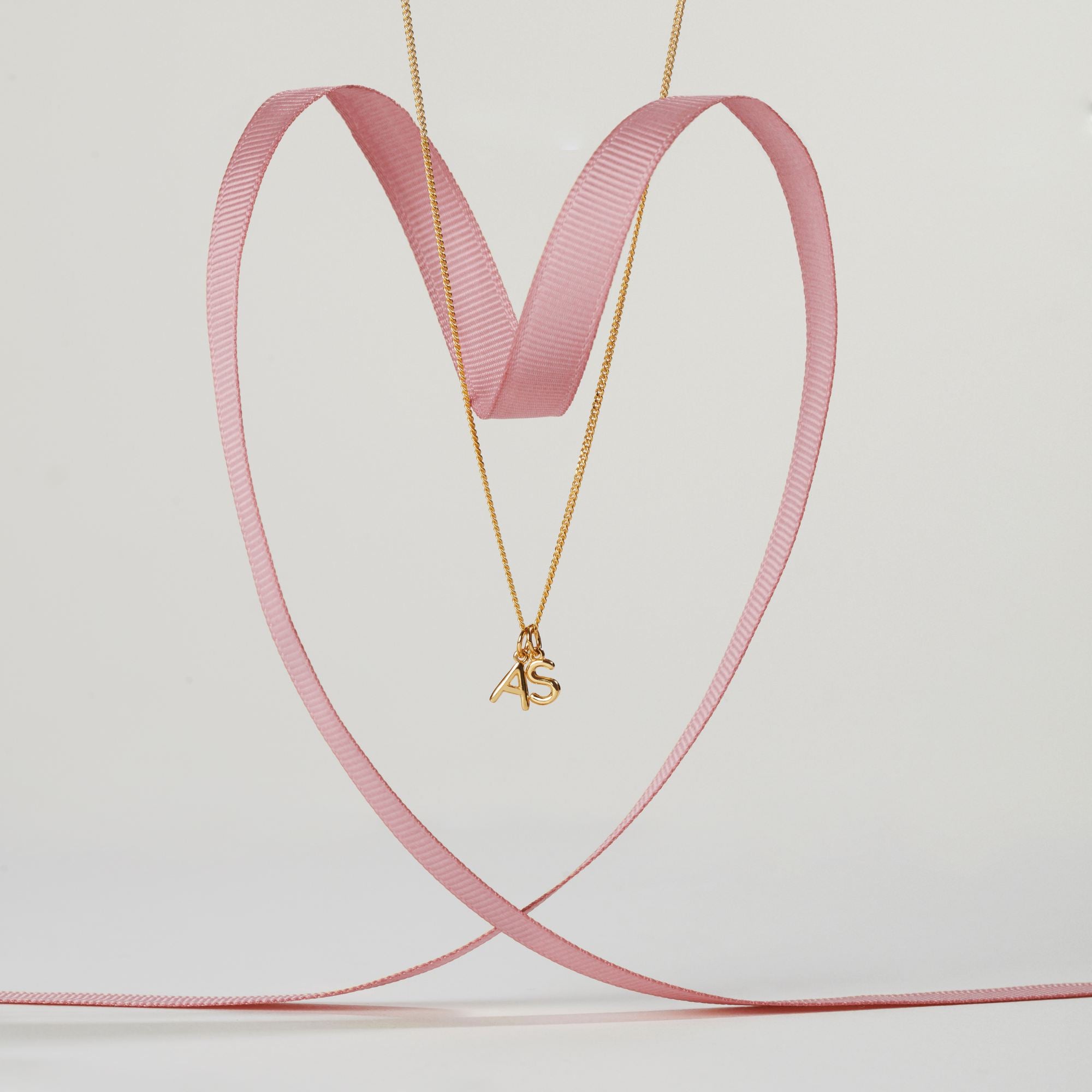 Muru Mini Double Letter kaulakoru hopea 16" kirjaimet