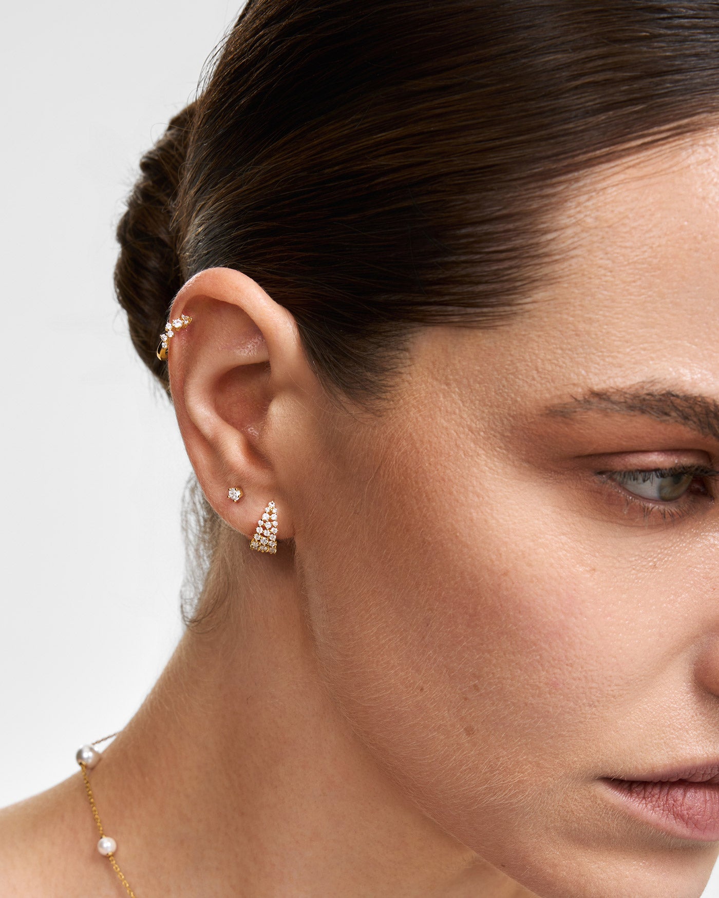 Ania Haie Gold Five-Prong Sparkle Barbell nappikorvakoru kulta