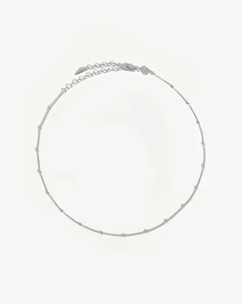 Missoma Bobble Chain kaulakoru hopea choker