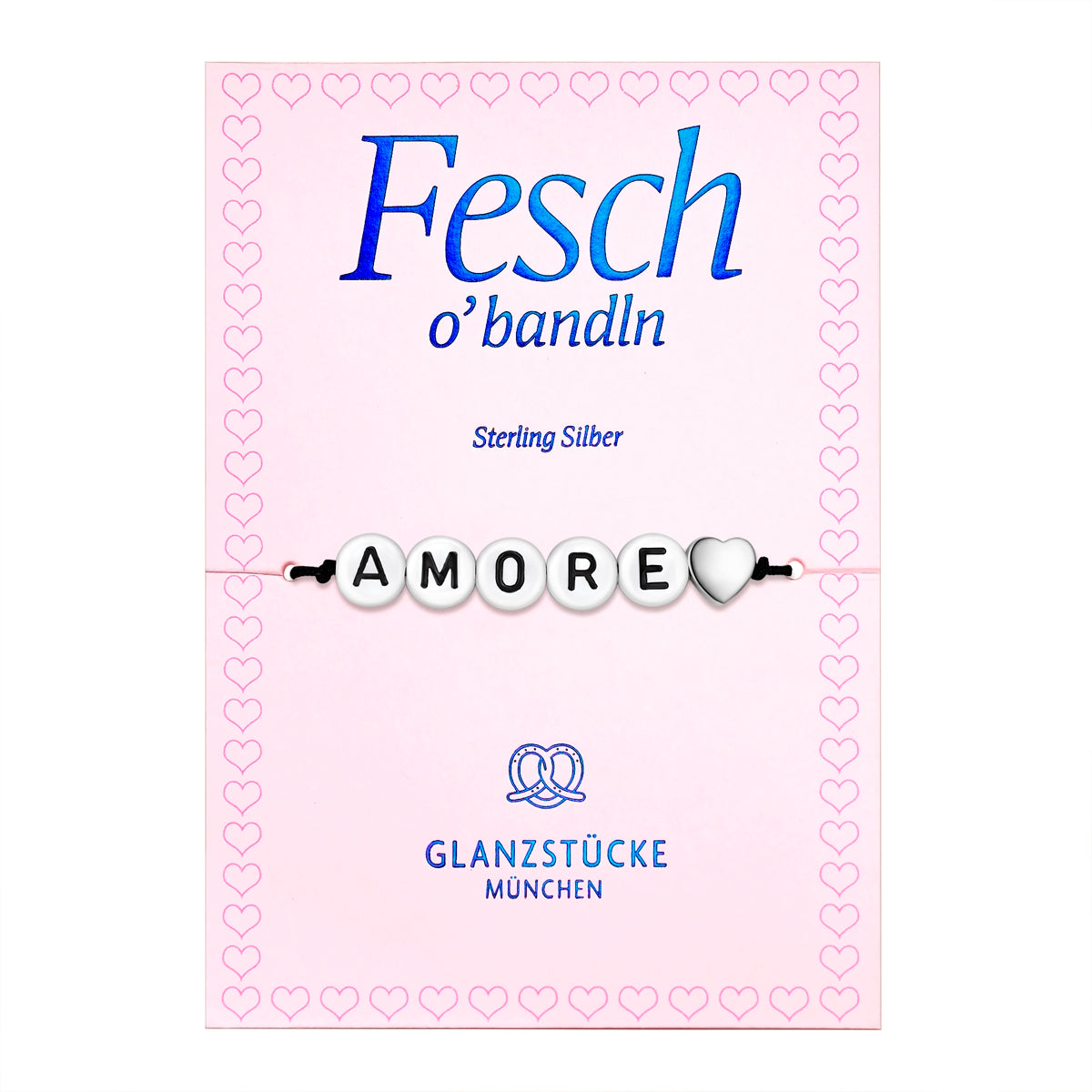 Glanzstücke München rannekoru Amore musta hopea
