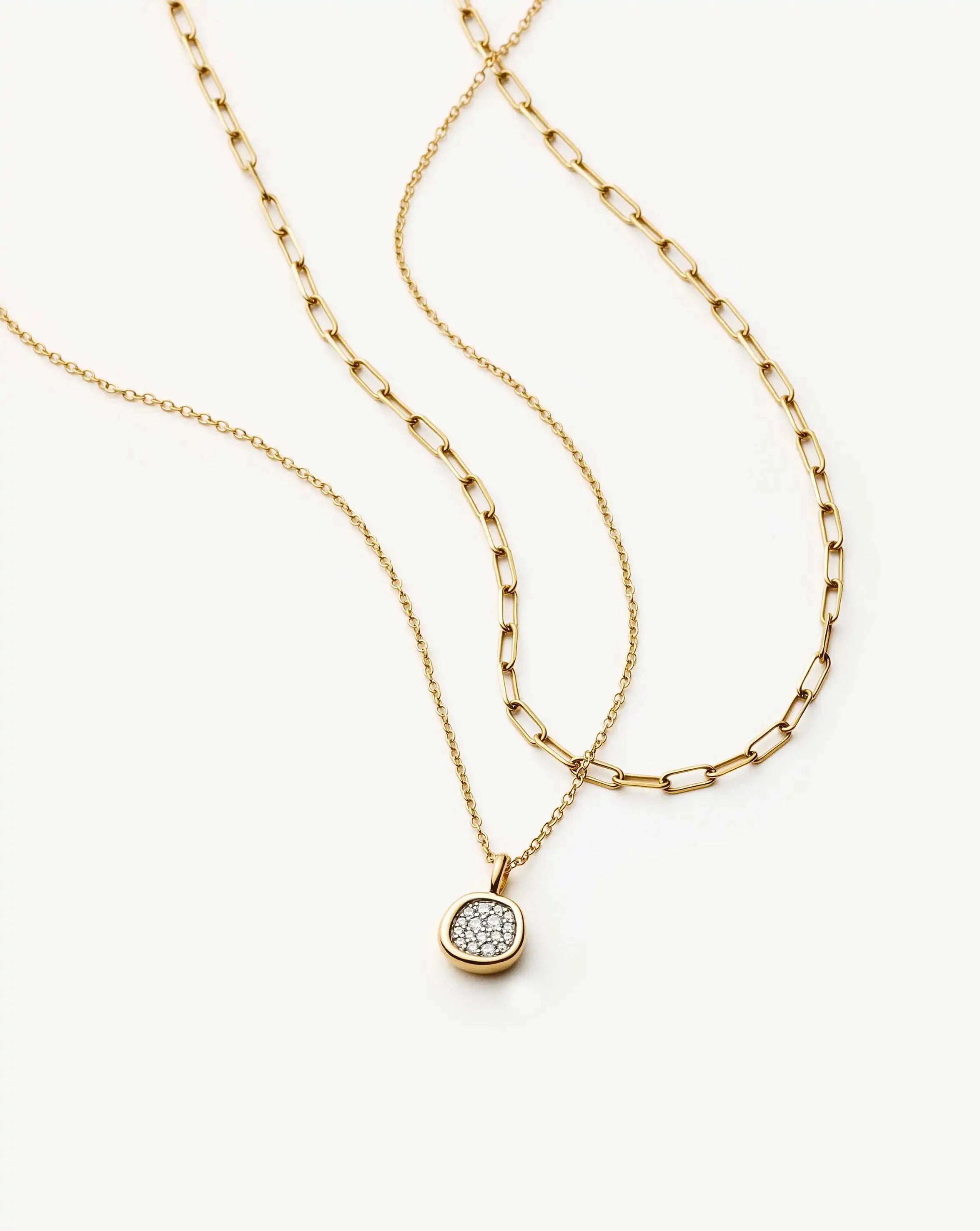 Missoma Treat Yourself kaulakorusetti kullattu zirkonia 2 kpl