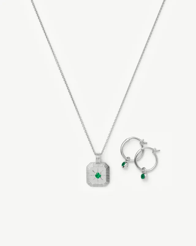 Missoma Meaningful May Birthstone korusetti vihreä onyksi