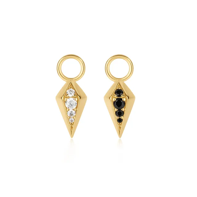 Ania Haie Pop Charms Rhombus korvakorucharm kulta 11 mm