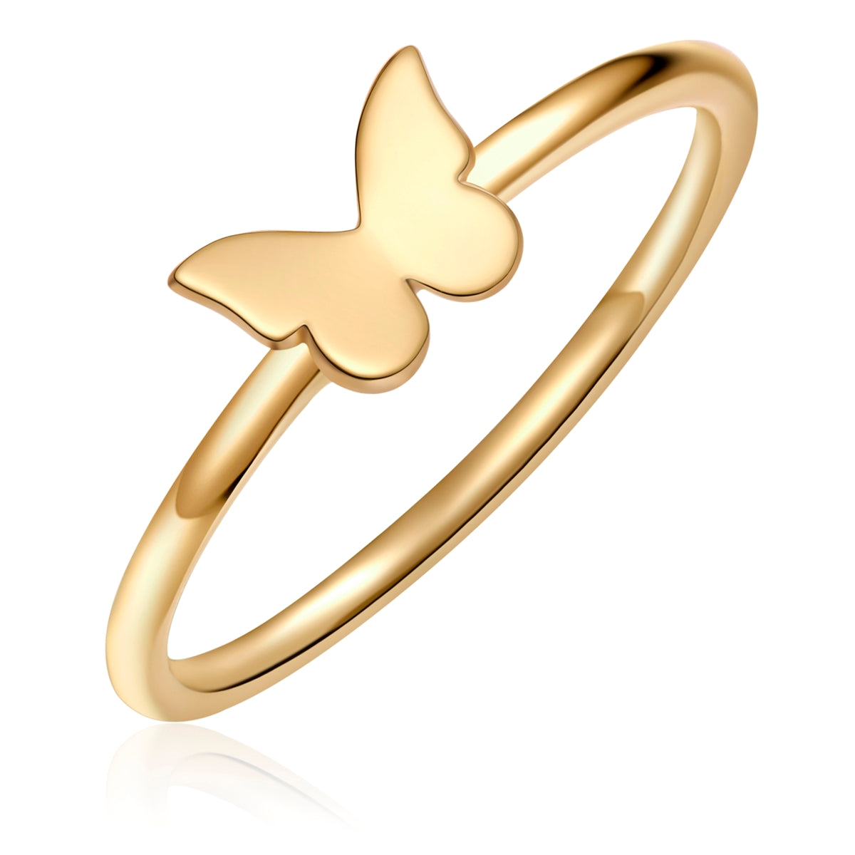 Glanzstücke München Schmetterling-Ring gold sormus keltakulta