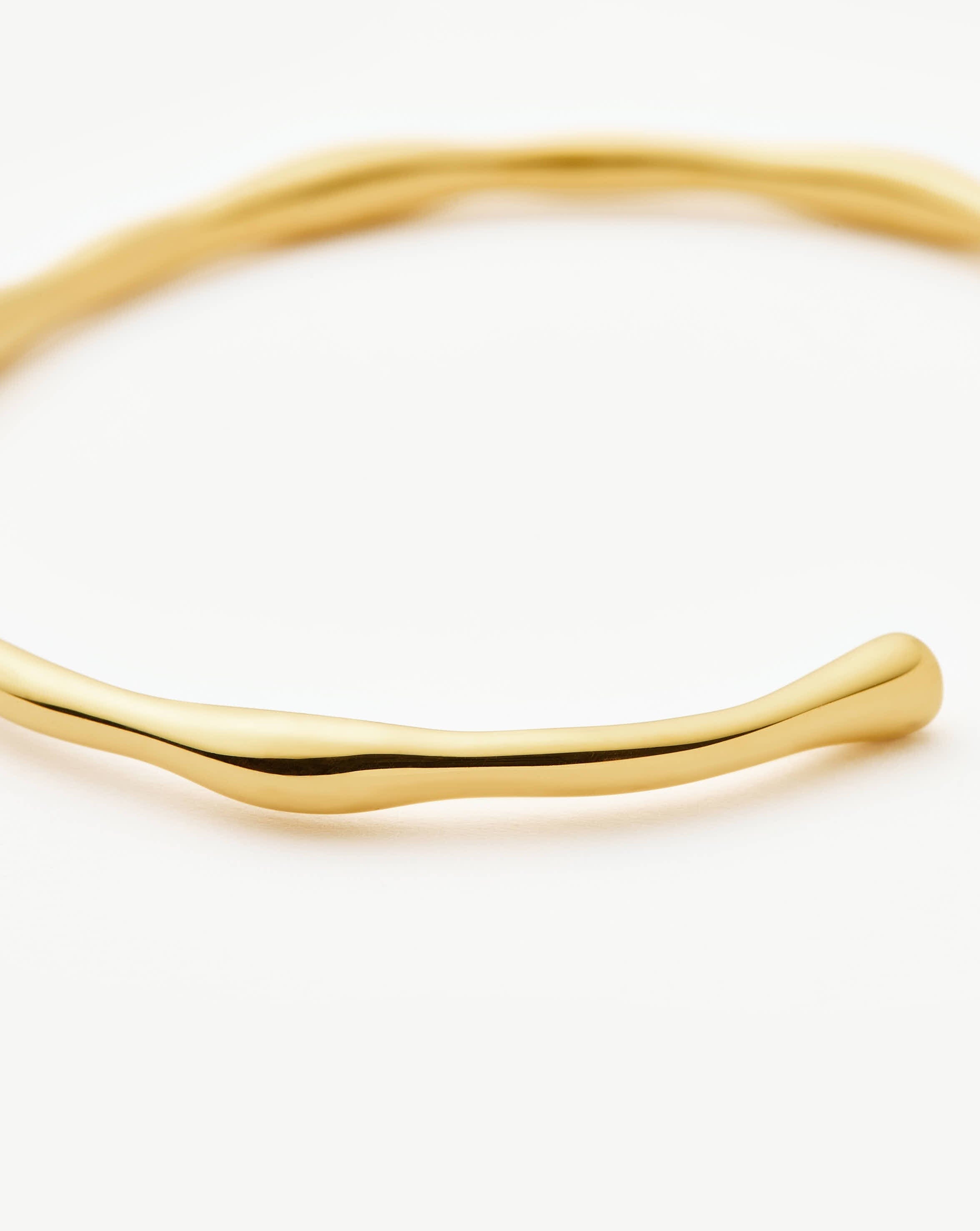 Missoma Molten Cuff rannekoru 18ct kullattu S 15,5 cm
