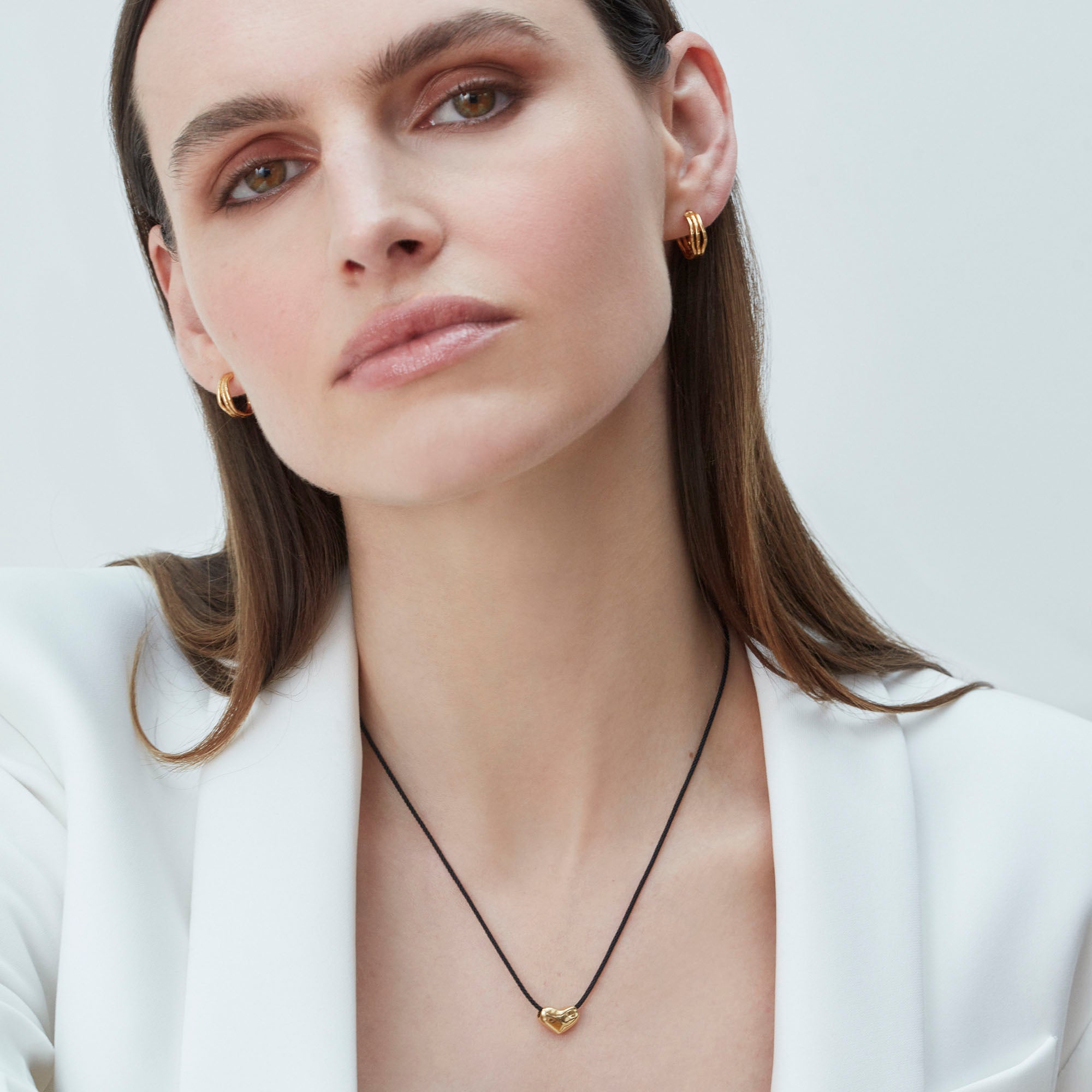 Muru Jewellery Heart Cord kaulakoru kulta sydän