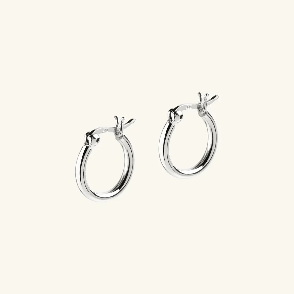 Muru Jewellery Small Hoop hopeakorvakorut pieni