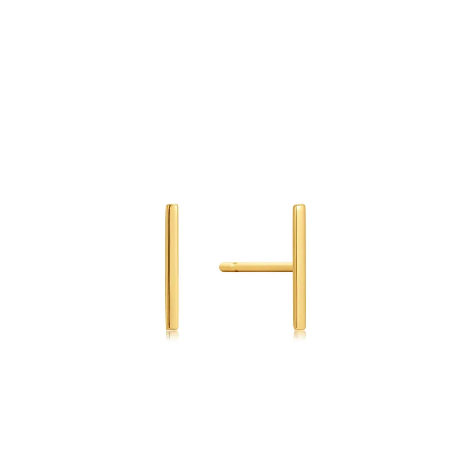 Ania Haie 14kt Gold Solid Bar nappikorvakorut kulta