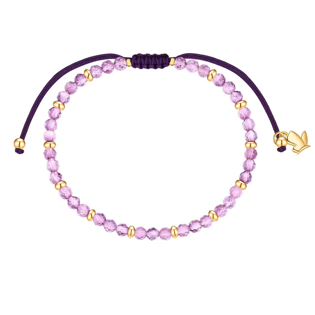 Glanzstücke München Amethyst tekstiilirannekoru lila