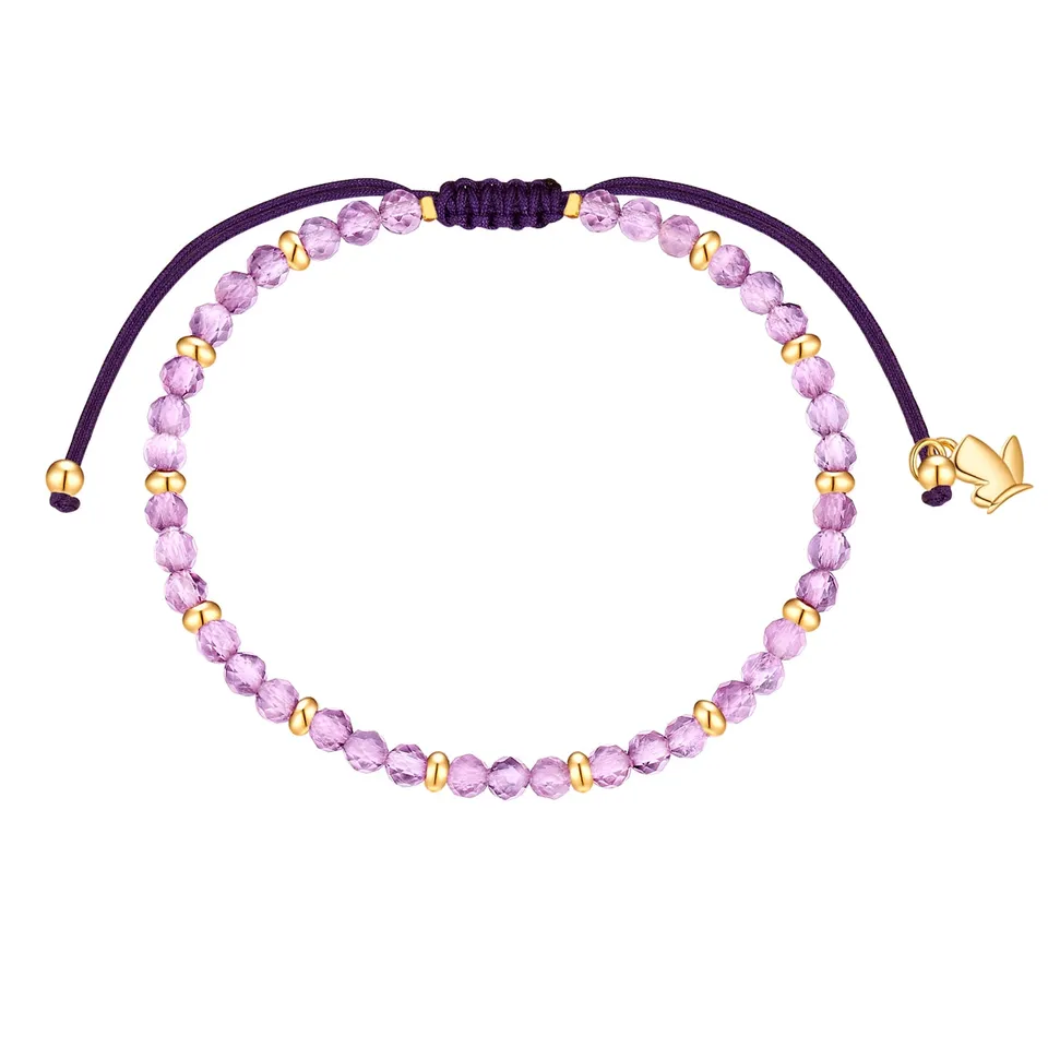 Glanzstücke München Amethyst tekstiilirannekoru lila