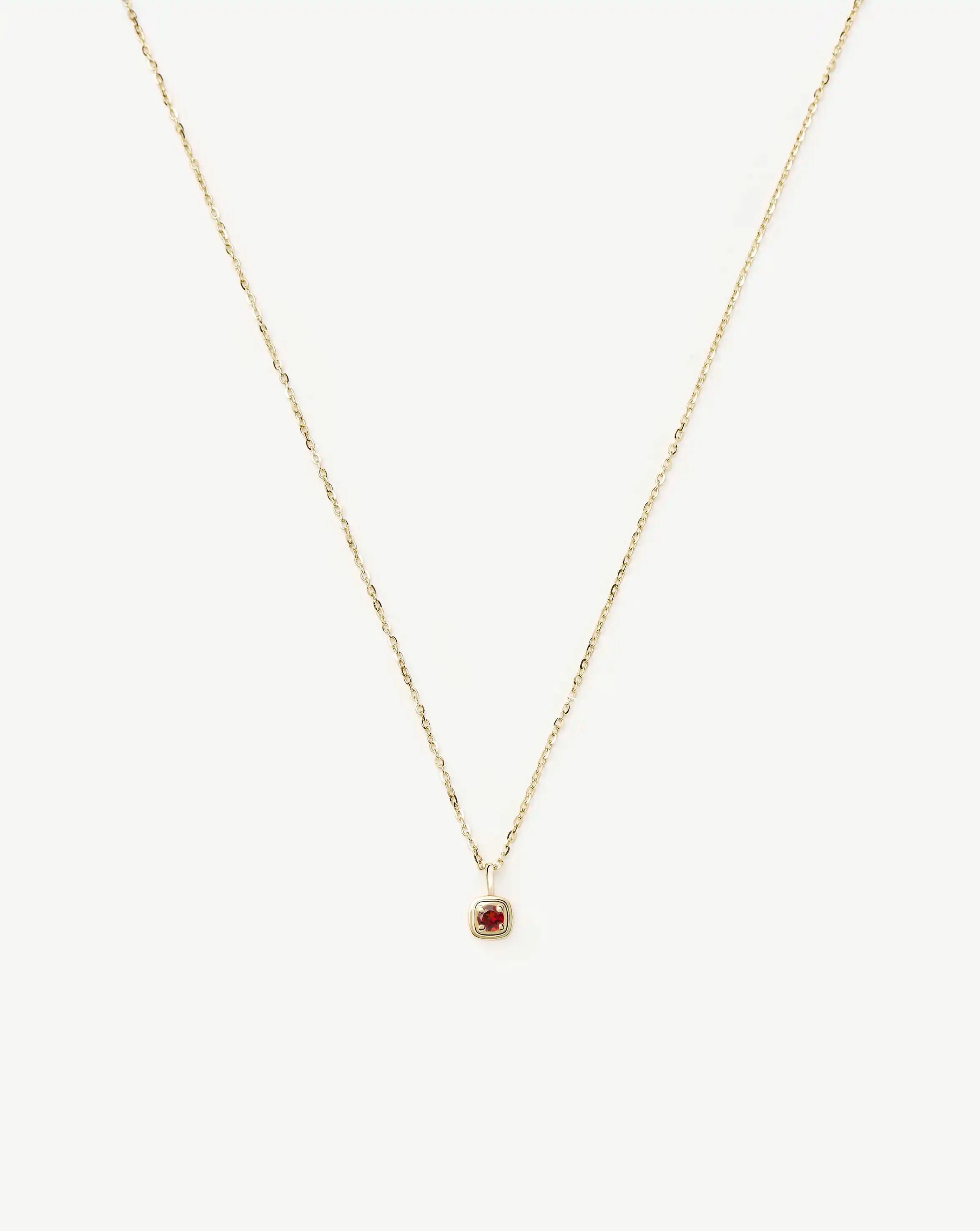 Missoma January Garnet kaulakoru kulta 14ct 45cm