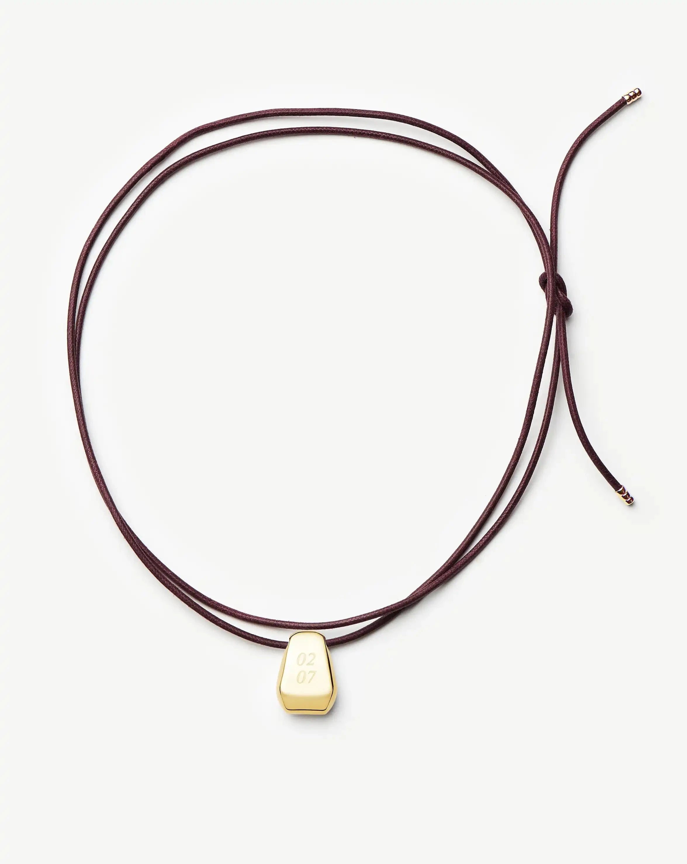 Missoma Lucy Williams Engravable Arco Cord kaulakoru kulta
