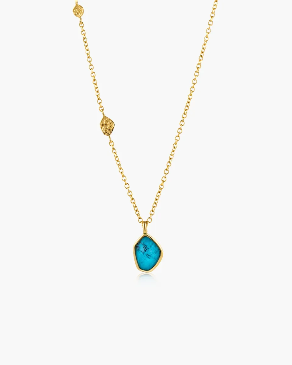 Ania Haie Mineral Glow Turquoise kaulakoru kulta 46cm