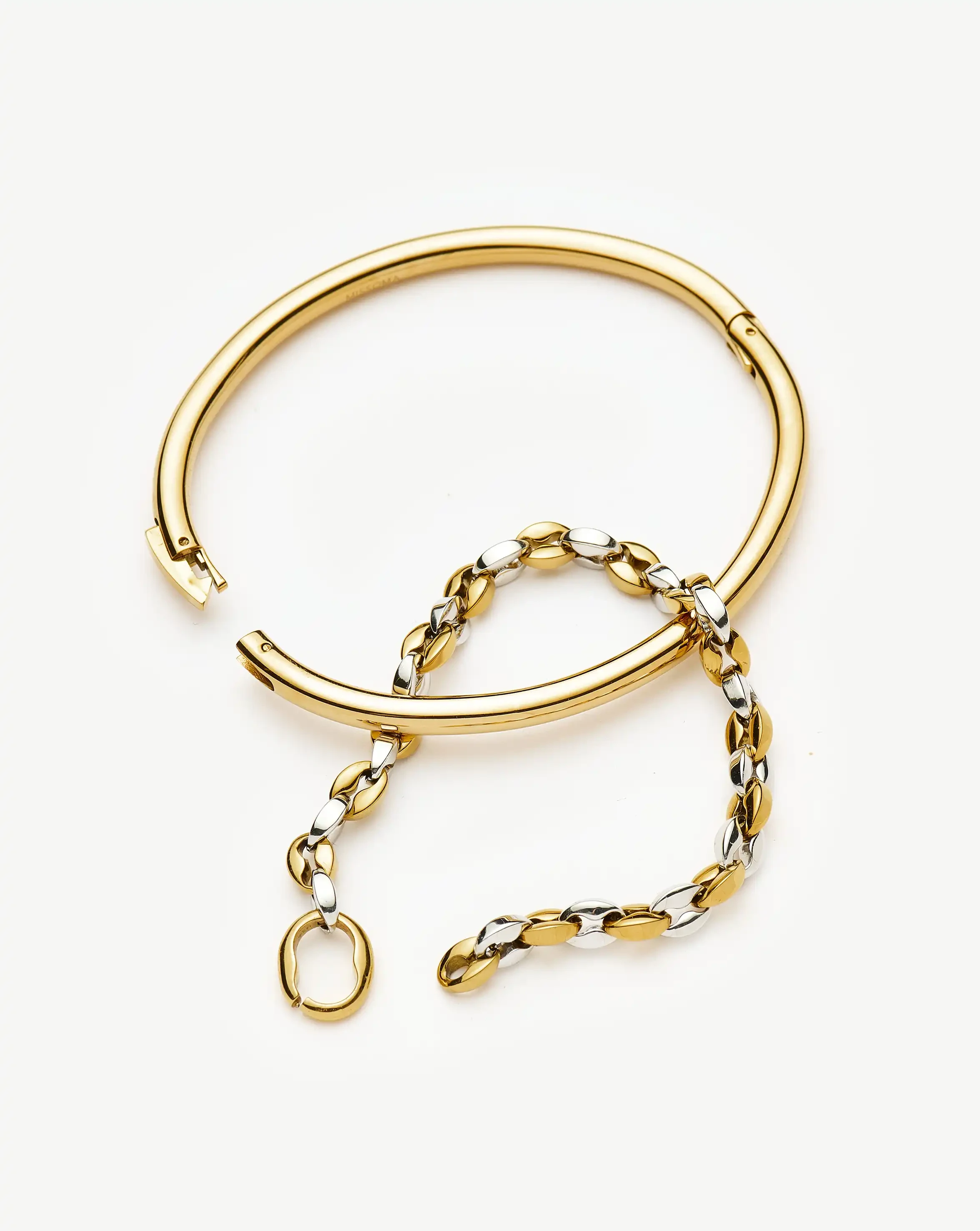 Missoma Mix it Up rannekorusetti mixed metal 2 kpl