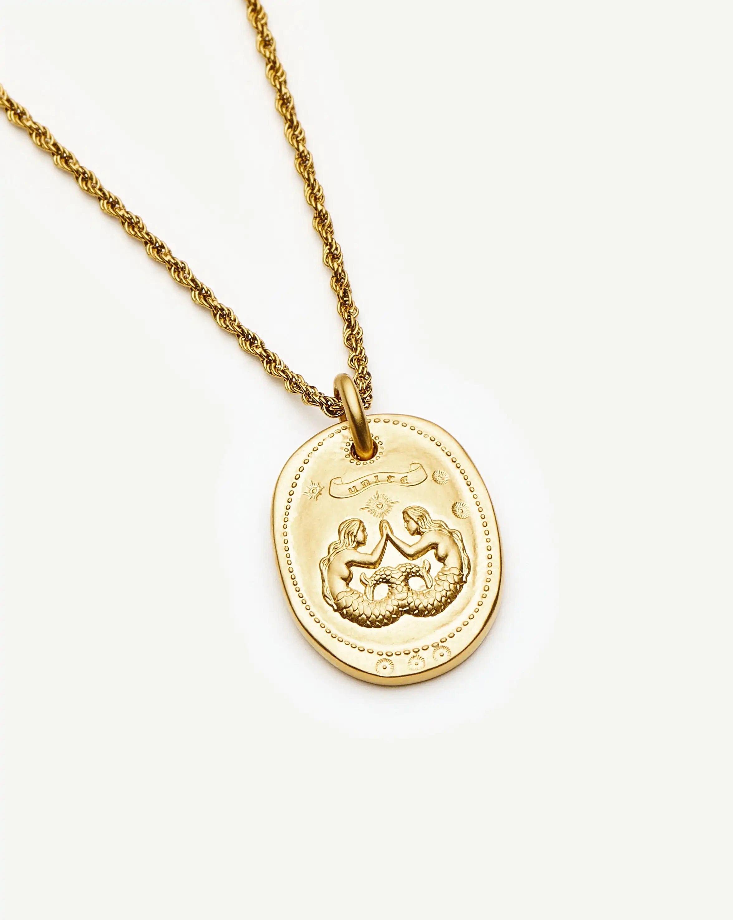 Missoma Friendship Talisman kaulakoru kulta kaiverrettava