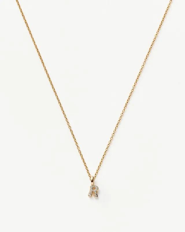 Missoma Solid Gold Diamond Initial kaulakoru R timantti