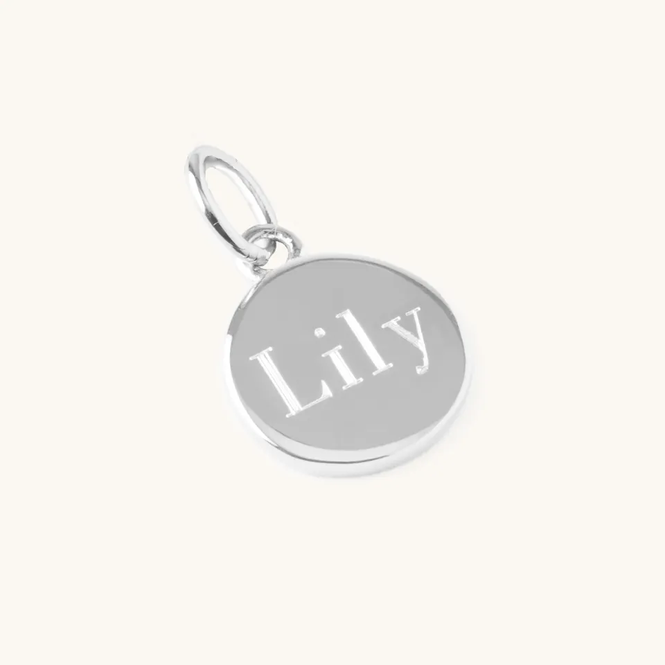 Muru Jewellery Mini Disc kaulakoru hopea kaiverrettava