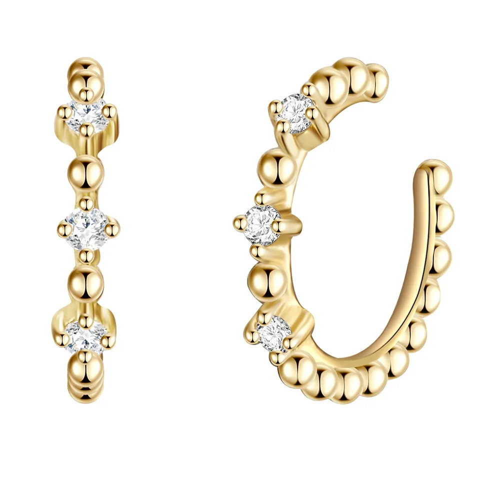 Glanzstücke München Zirkonia earcuff kulta pallokuvio