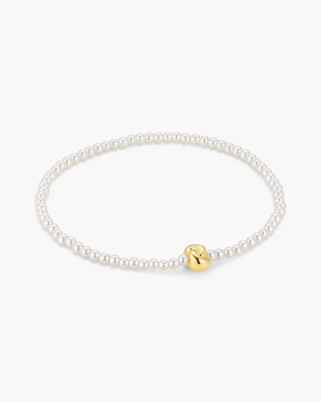 Ania Haie Swan Lake Glass Pearl helmirannekoru kulta twist
