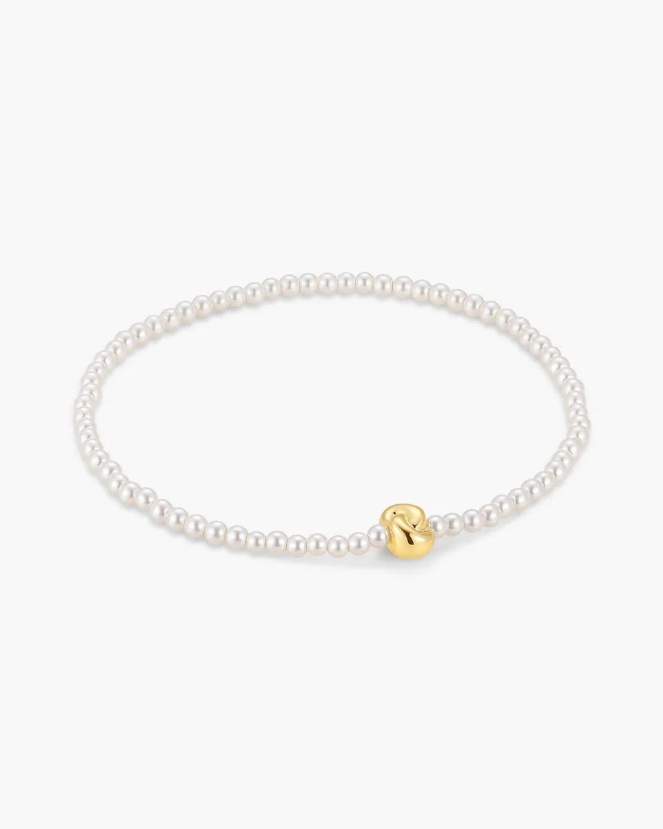 Ania Haie Swan Lake Glass Pearl helmirannekoru kulta twist