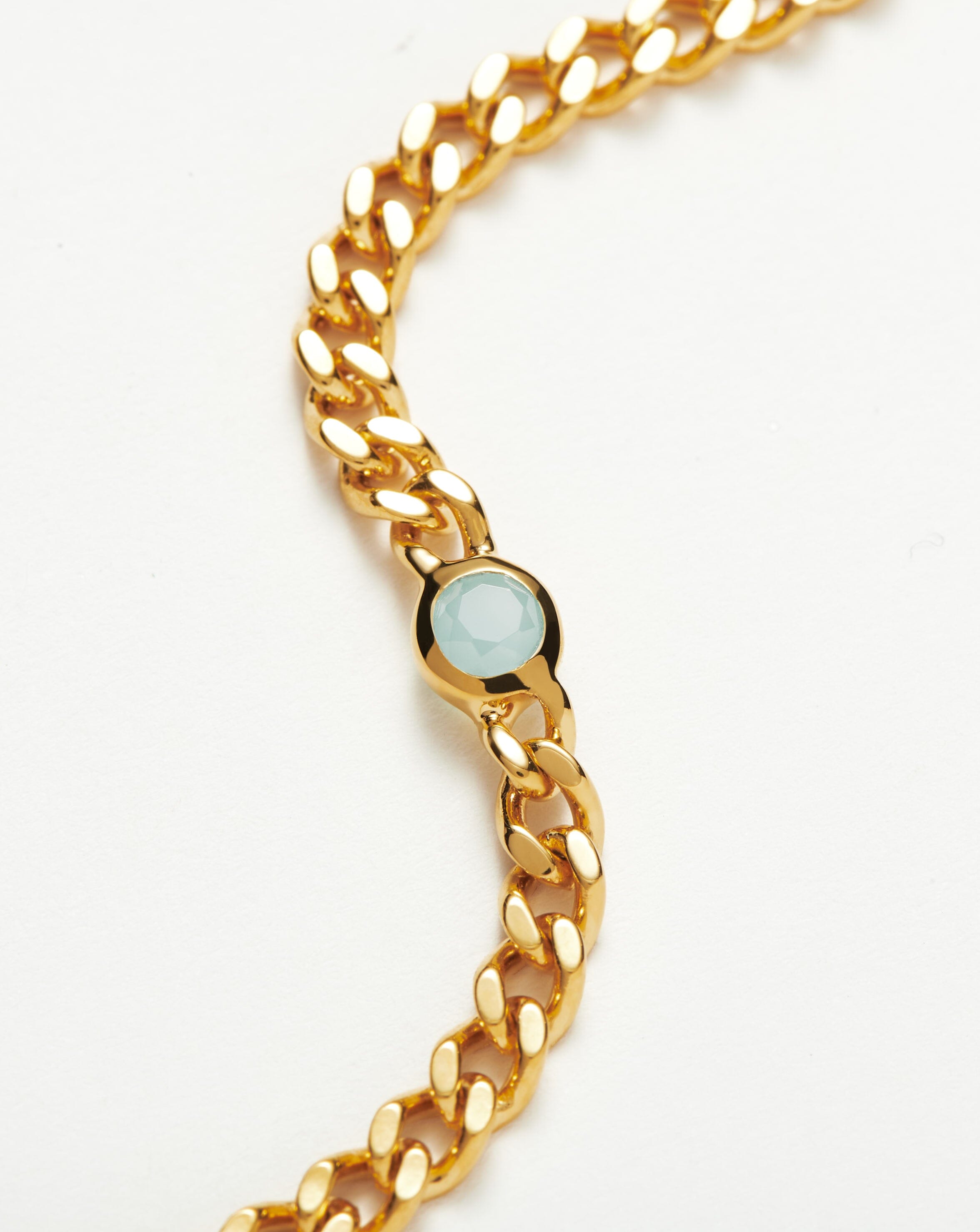 Missoma March Birthstone rannekoru akvamariini S/M