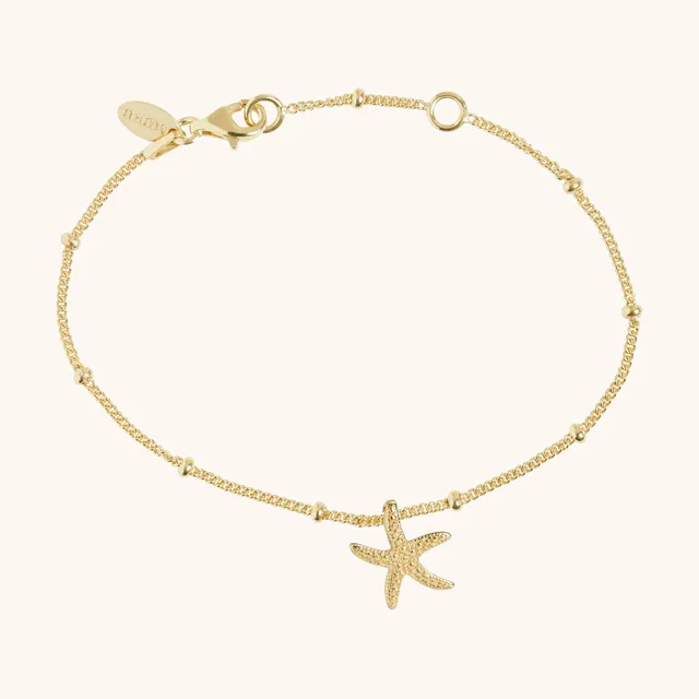 Muru Jewellery Starfish Bead rannekoru kulta meritähti