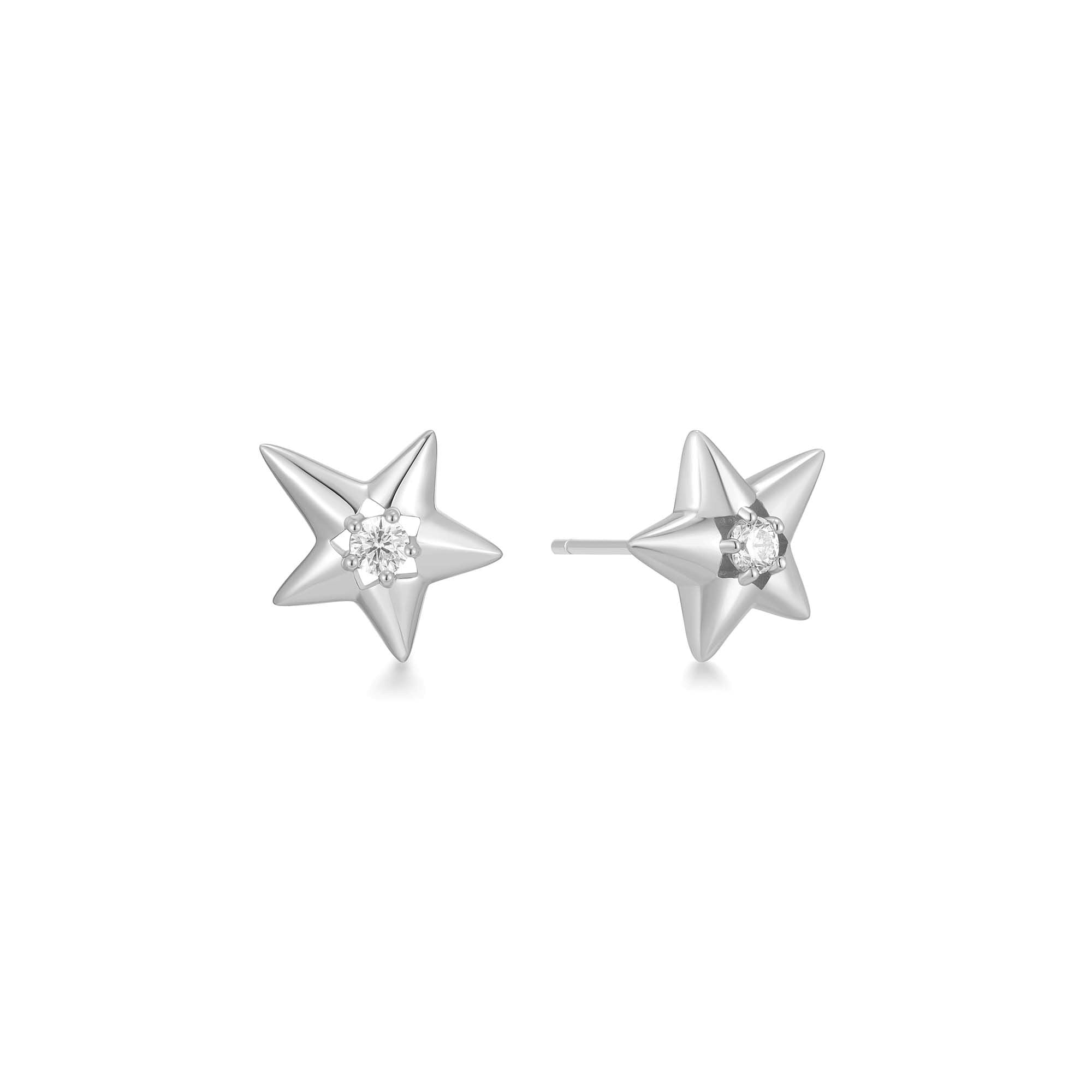 Ania Haie Sparkling Star Drop korvakorut hopea zirkonia