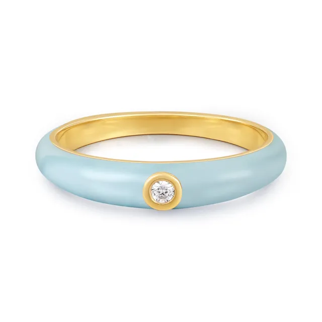 Glanzstücke München Emaille Ring sormus kulta zirkonia