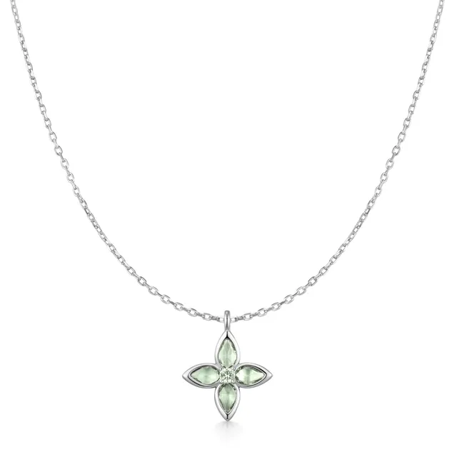 Ania Haie Ripple Joy Lucky Clover kaulakoru hopea